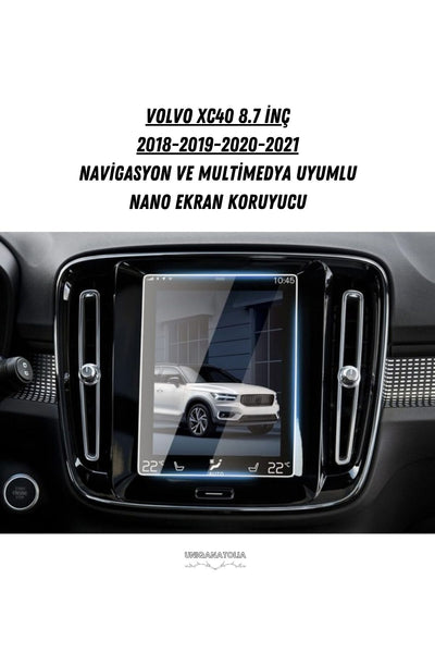 Volvo S90 2018 2019 2020 2021 Navigasyon ve Multimedya Uyumlu Nano Ekran Koruyucu