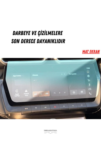 MG ZS 2026 Navigasyon ve Multimedya Uyumlu Mat Ekran Koruyucu