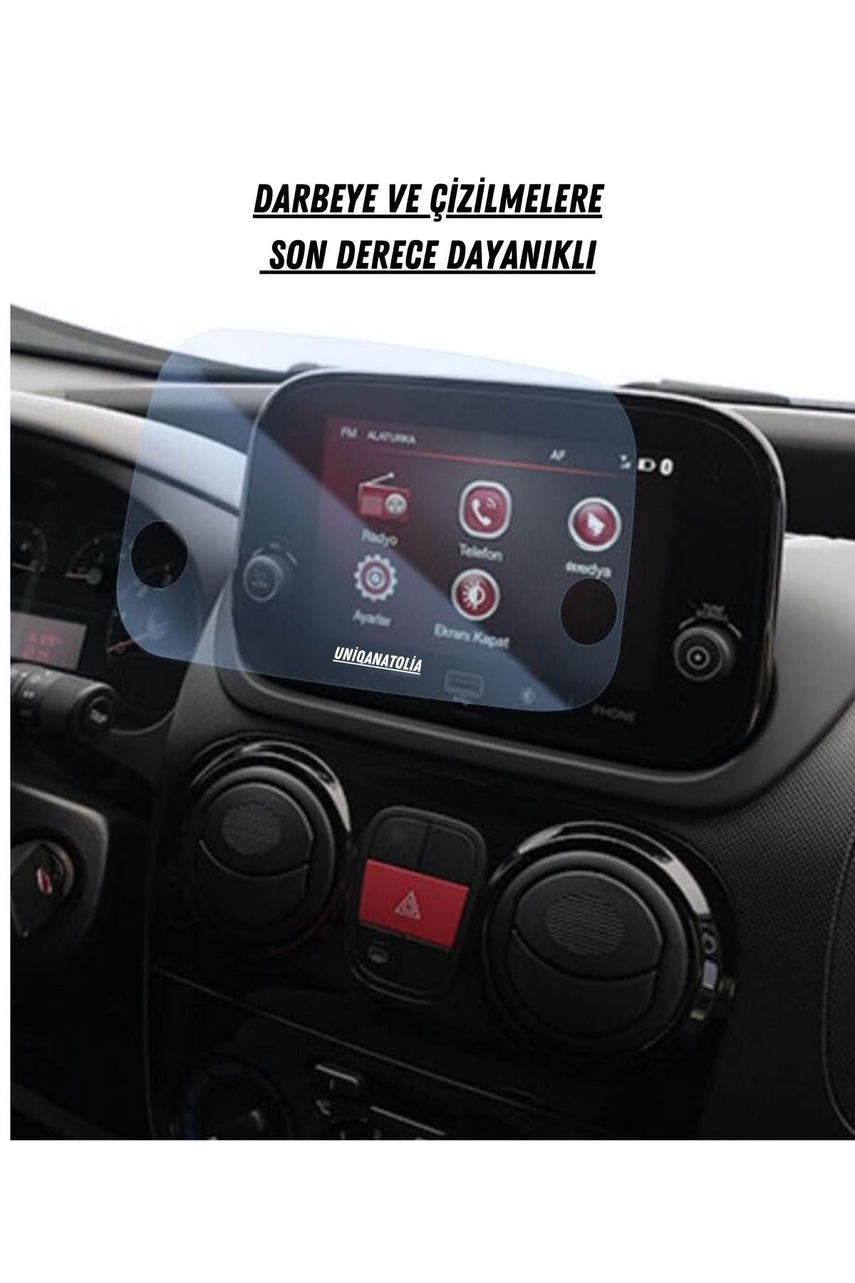 Fiat Fiorino 7 inç Navigasyon ve Multimedya Uyumlu Nano Ekran Koruyucu