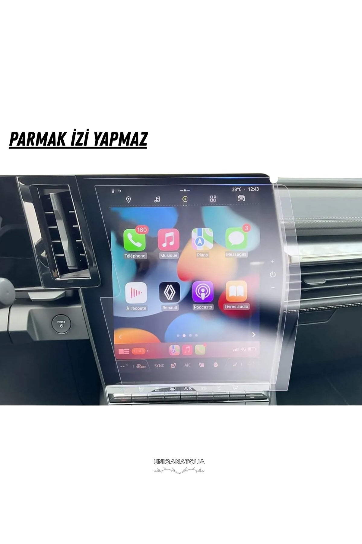 Renault Austral 2025 Navigasyon ve Multimedya Uyumlu Nano Ekran Koruyucu