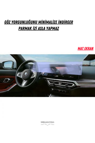 BMW i7 Gösterge Panel ve Bilgi Ekran Uyumlu Mat Ekran Koruyucu