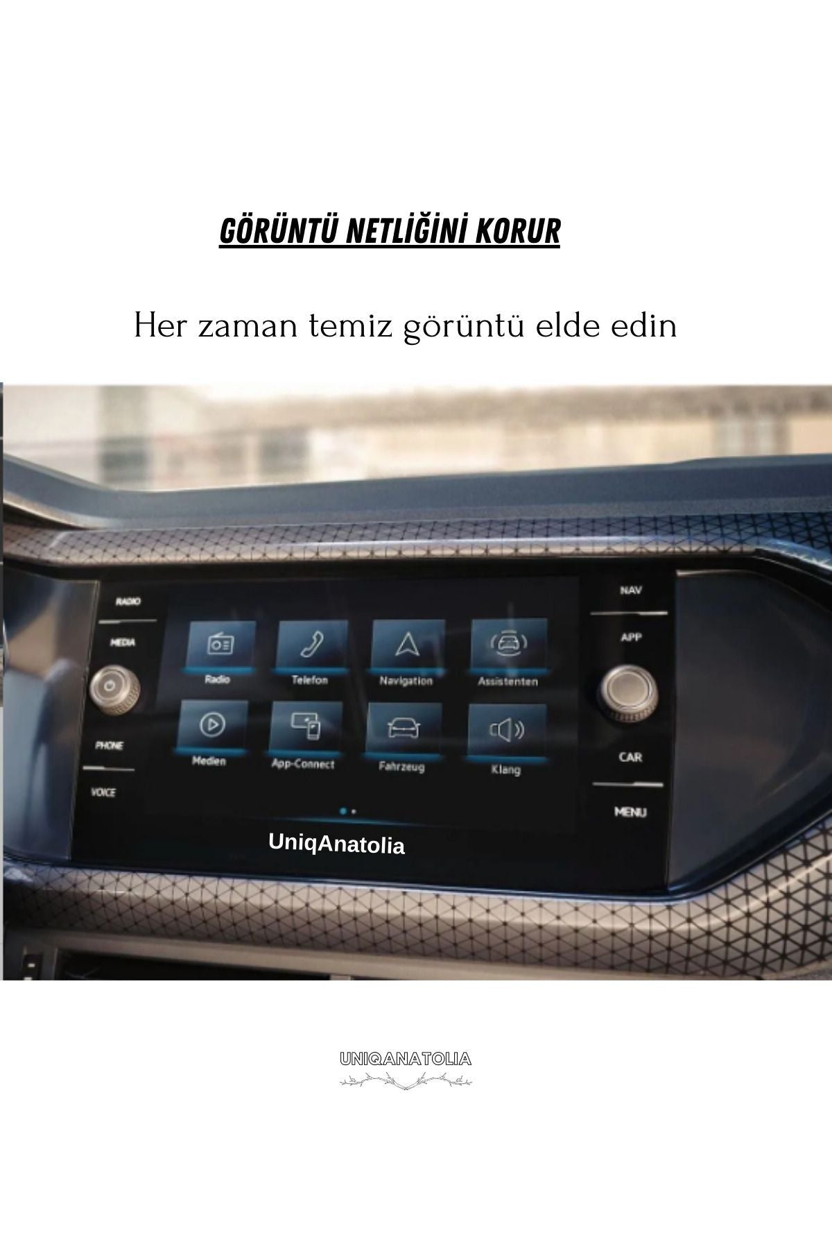 Volkswagen T-cross 8 Inç Navigasyon Uyumlu Nano Ekran Koruyucu 2022