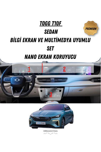 Togg T10F Bilgi Ekran Ve Multimedya Uyumlu Set Mat Ekran Koruyucu