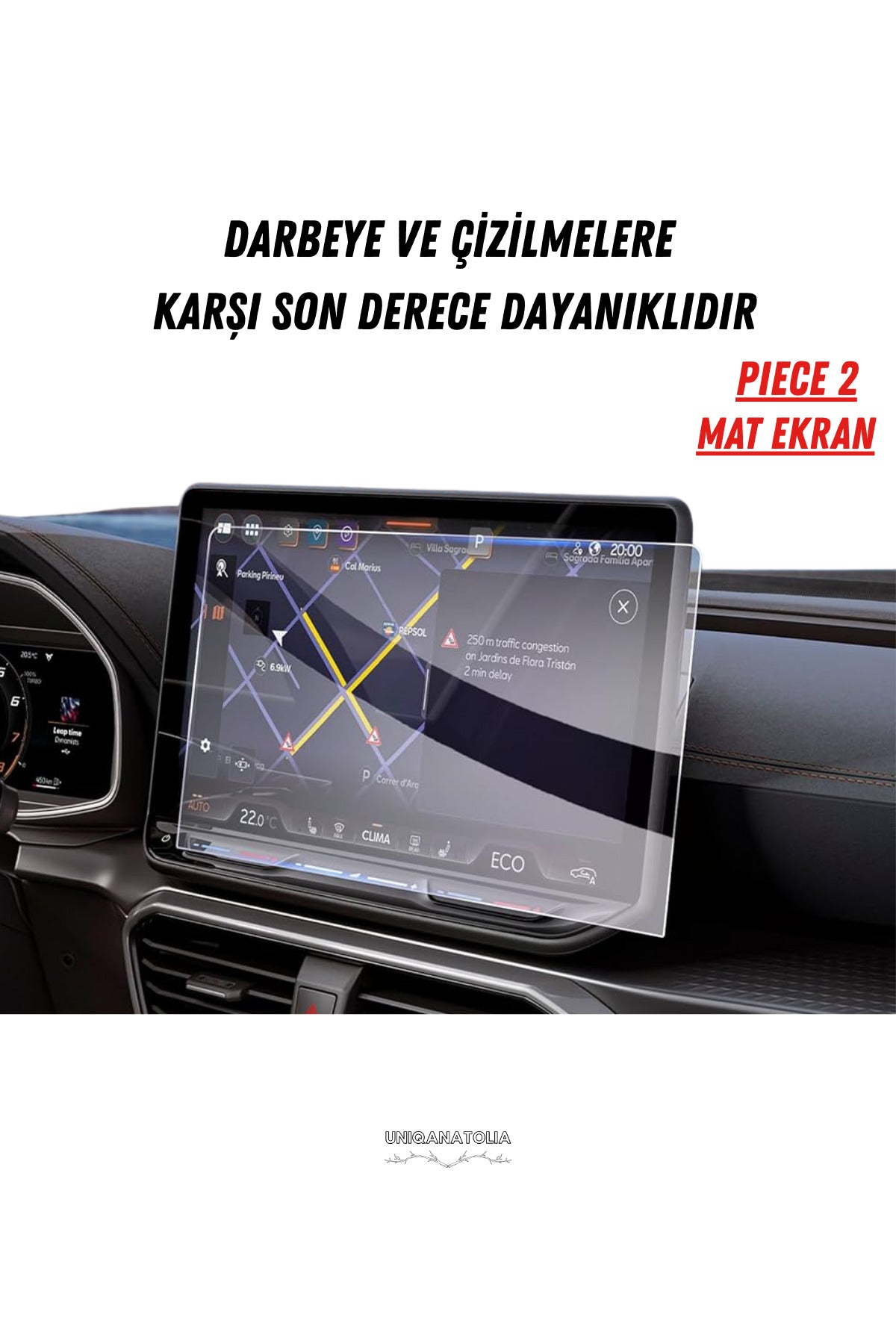 Cupra Formentor 2025 Hayalet Gösterge ve Multimedya Uyumlu Mat Ekran Koruyucu