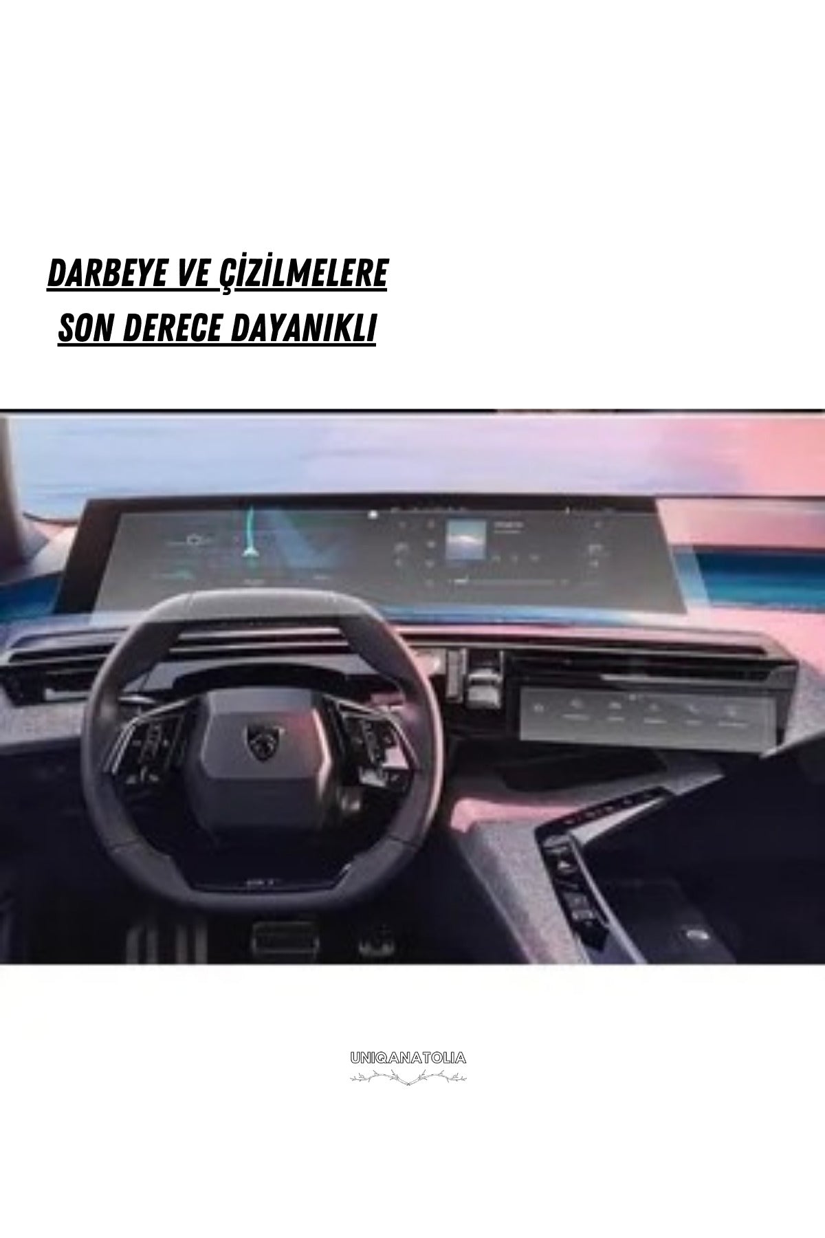 Peugeot 5008 Panoramik i-Cockpıt Multimedya ve Klima Konsol Uyumlu Set Nano Ekran Koruyucu