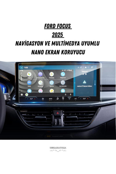 Ford Focus 2025 Navigasyon ve Multimedya Uyumlu Nano Ekran Koruyucu