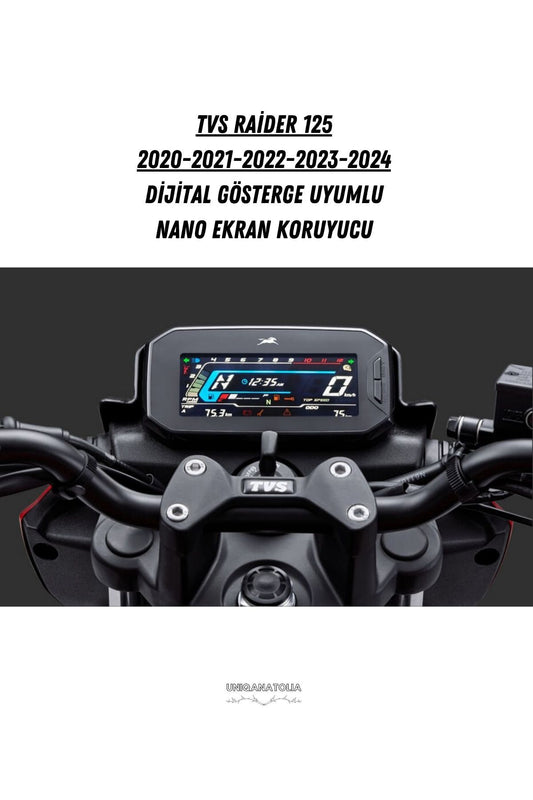 TVS Raider 125 2020 2021 2022 2023 2024 Dijital Gösterge Uyumlu Nano Ekran Koruyucu