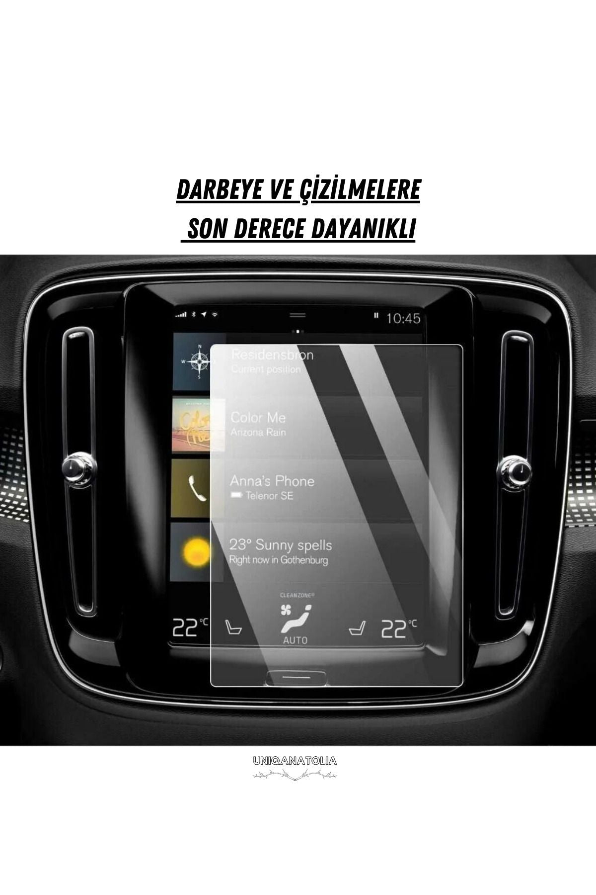 Volvo S90 2018 2019 2020 2021 Navigasyon ve Multimedya Uyumlu Nano Ekran Koruyucu