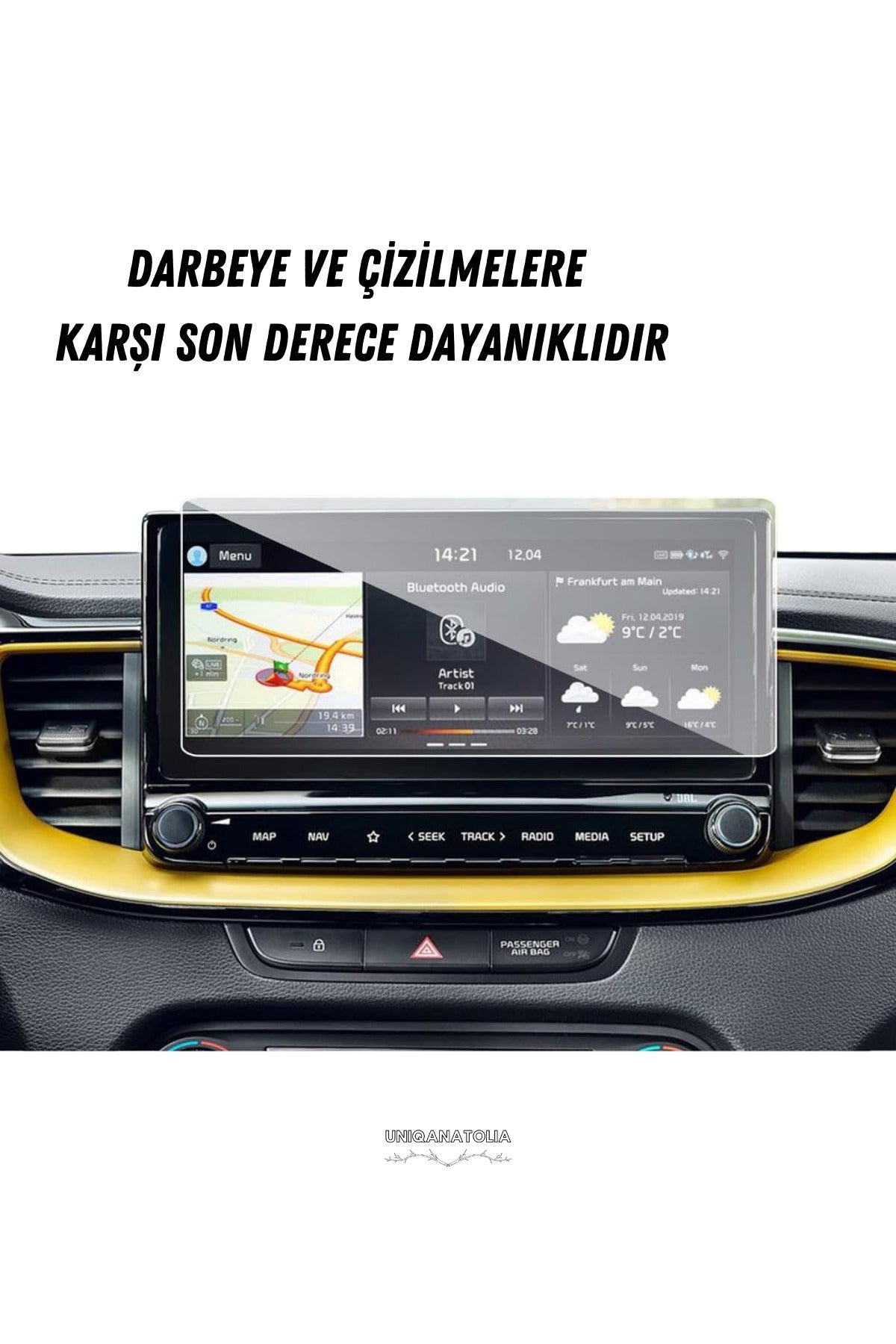 Kia Xceed 2026 Navigasyon ve Multimedya Uyumlu Nano Ekan Koruyucu