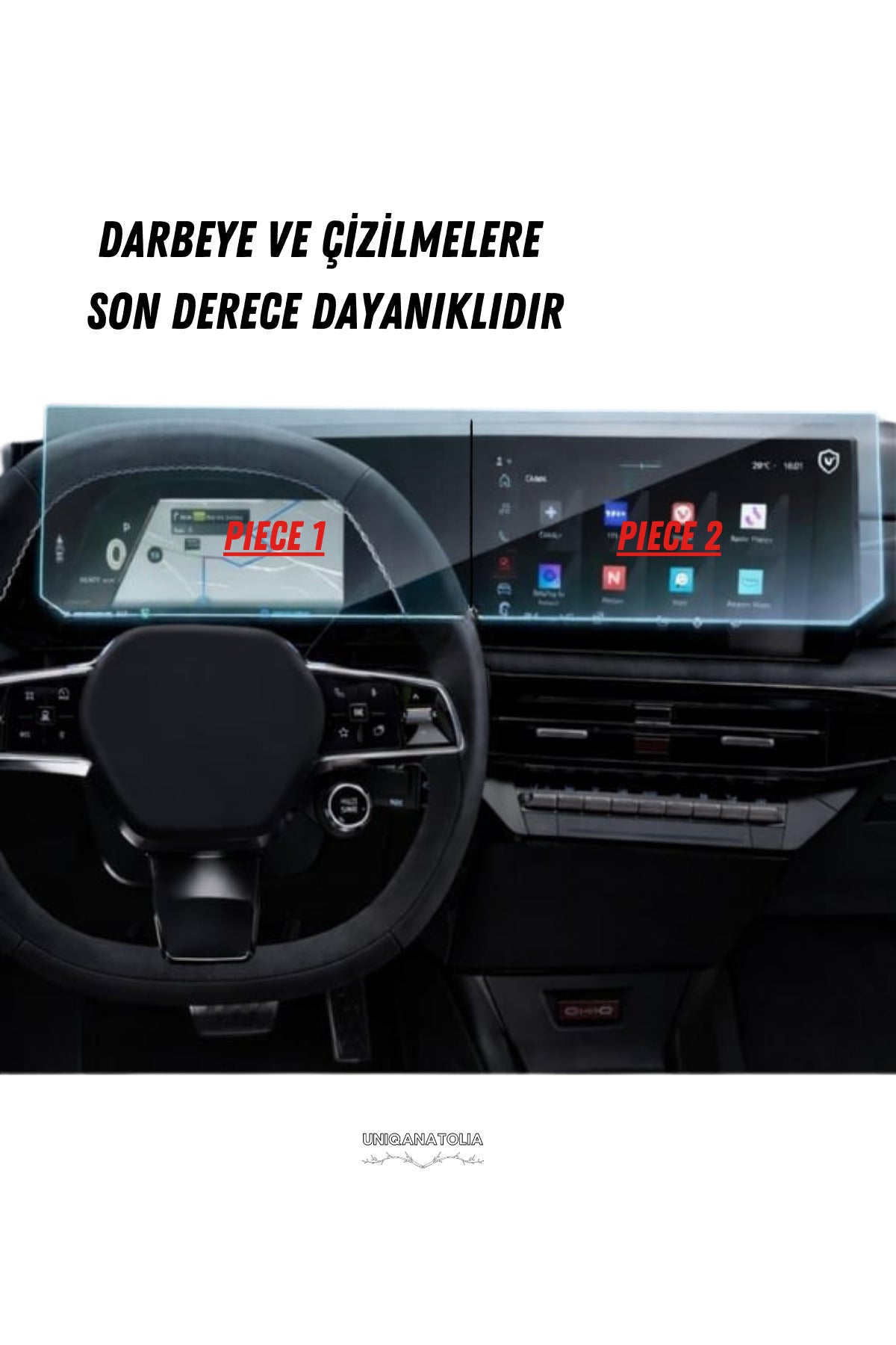 Renault Clio Esprit Alpine 2026 Hayalet Gösterge ve Multimedya Uyumlu Nano Ekran Koruyucu