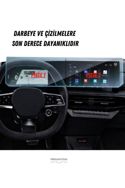 Renault Clio Esprit Alpine 2026 Hayalet Gösterge ve Multimedya Uyumlu Nano Ekran Koruyucu