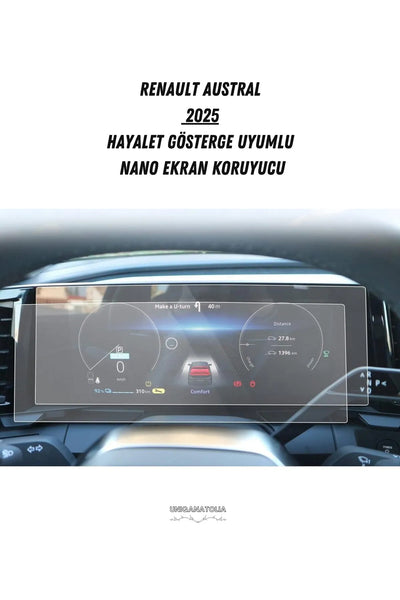 Renault Austral 2023-2024 Hayalet Gösterge Ve Multimedya Uyumlu Set Mat Ekran Koruyucu