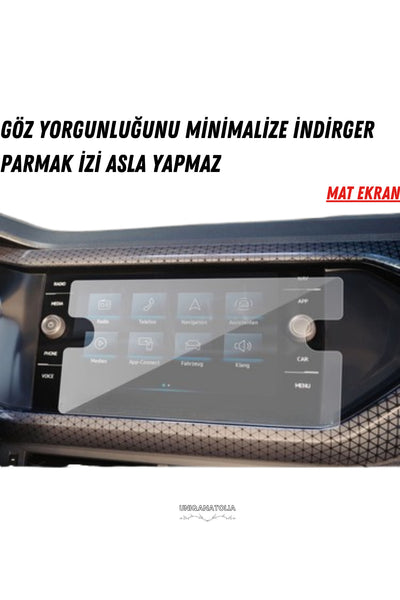 Volkswagen T-Cross Navigasyon ve Multimedya Uyumlu Mat Ekran Koruyucu