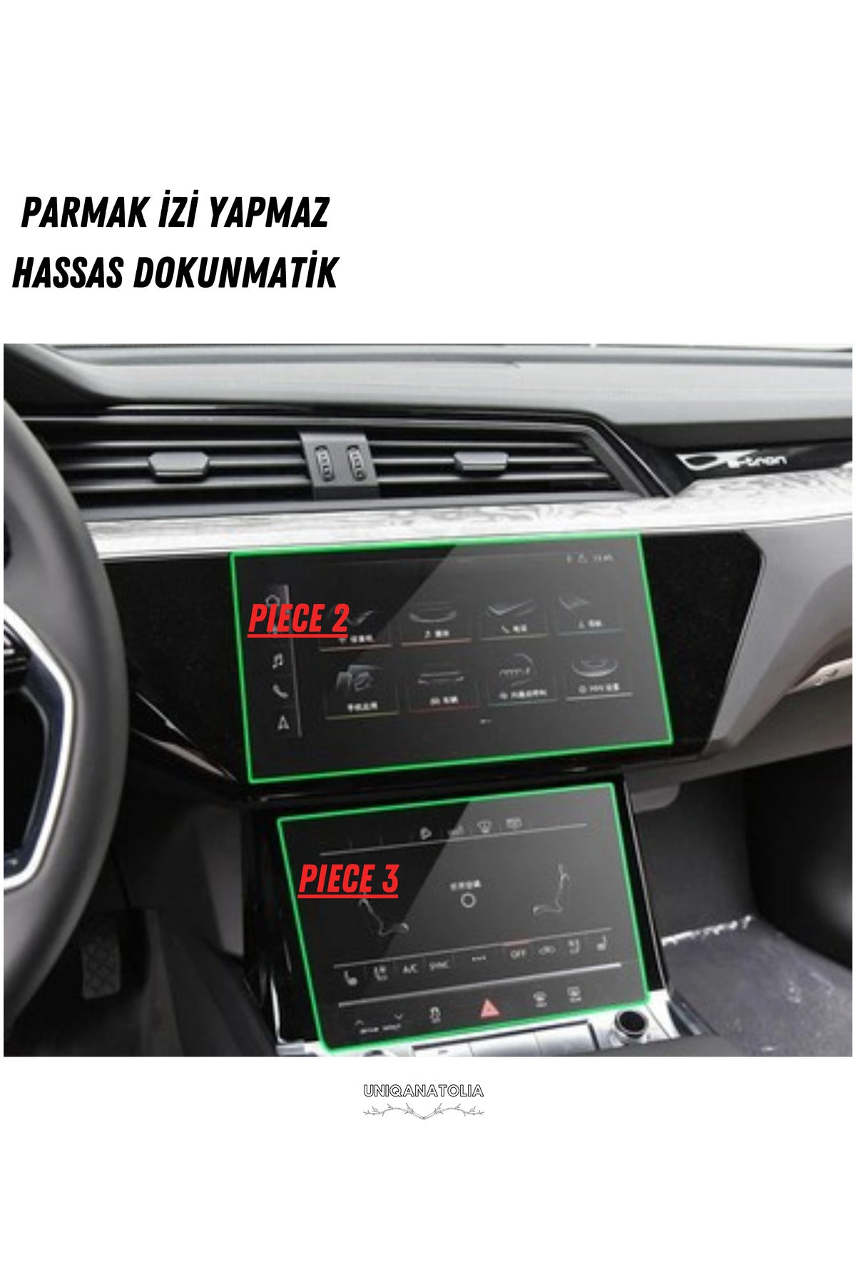 Audi Q7 2025 Hayalet Gösterge Ve Multimedya Çift Ekran Uyumlu Nano Ekran Koruyucu