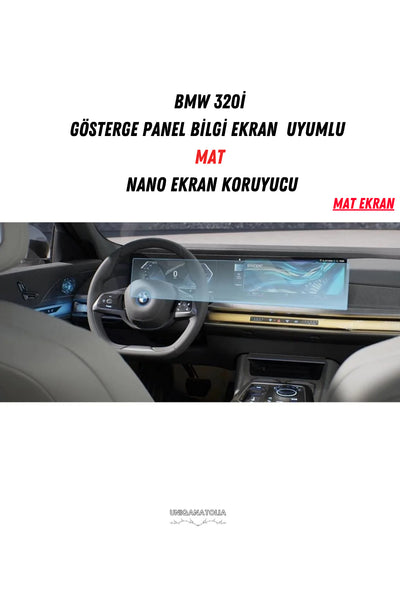BMW 320i Gösterge Panel ve Bilgi Ekran Uyumlu Mat Ekran Koruyucu