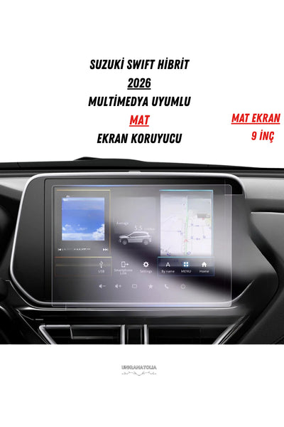 Suzuki Swift Hibrit 2026 Multimedya Uyumlu Mat Ekran Koruyucu