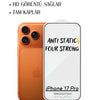 iPhone 17 Pro Anti-Static 3D Toz Tutmayan Kırılmaz Ekran Koruyucu