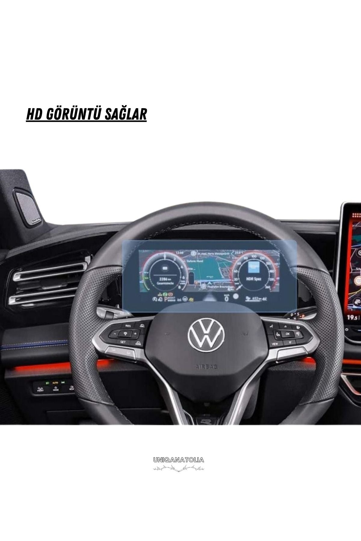 Volkswagen Tiguan 10.25 inç 2024 Dijital Gösterge Uyumlu Nano Ekran Koruyucu