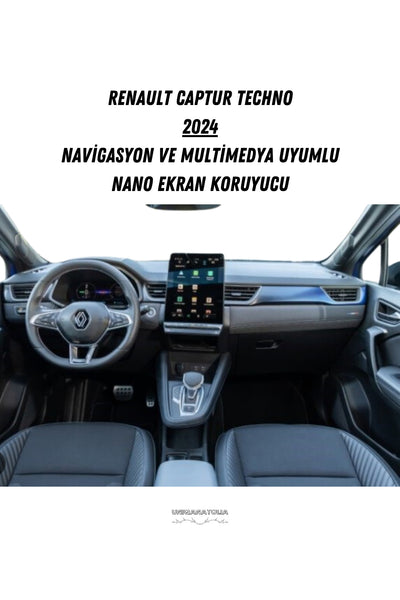 Renault Captur 2026 Navigasyon ve Multimedya Uyumlu Nano Ekran Koruyucu