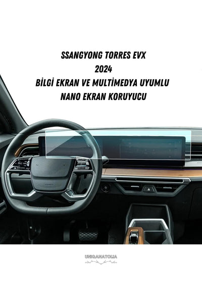 SsangYong Torres EVX 2024 Bilgi Ekran Ve Multimedya Uyumlu Mat Ekran Koruyucu
