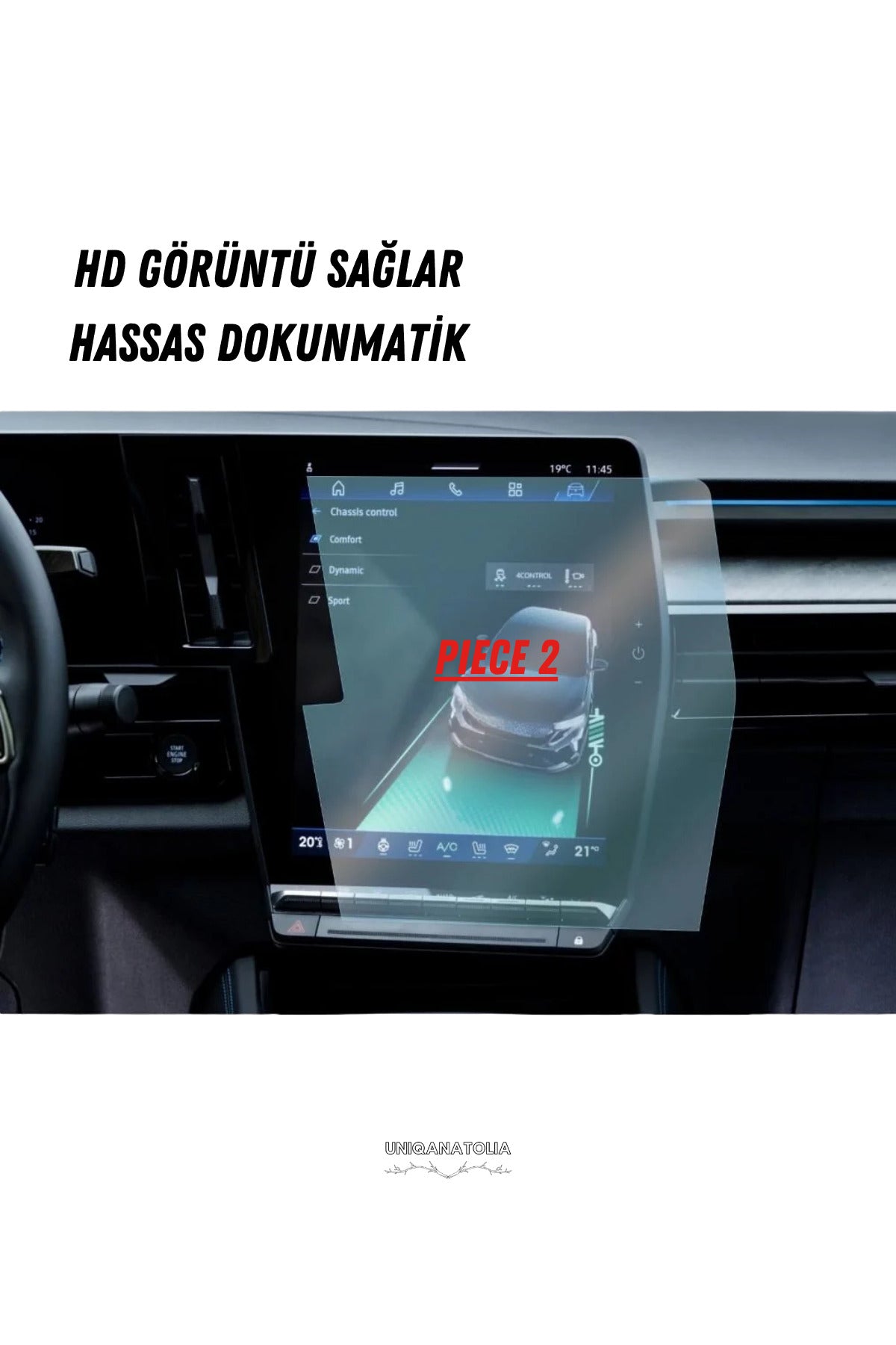Renault Austral 2026 Hayalet Ekran Ve Multimedya Uyumlu Set Nano Ekran Koruyucu