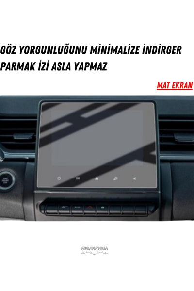 Renault Clio Evolution 2025 Navigasyon ve Multimedya Uyumlu Mat Ekran Koruyucu