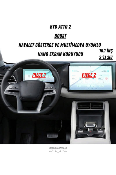 BYD ATTO 2 Boost Hayalet Ekran ve Multimedya Uyumlu Nano Ekran Koruyucu