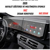 Renault Clio Esprit Alpine 2026 Hayalet Gösterge ve Multimedya Uyumlu Mat Ekran Koruyucu