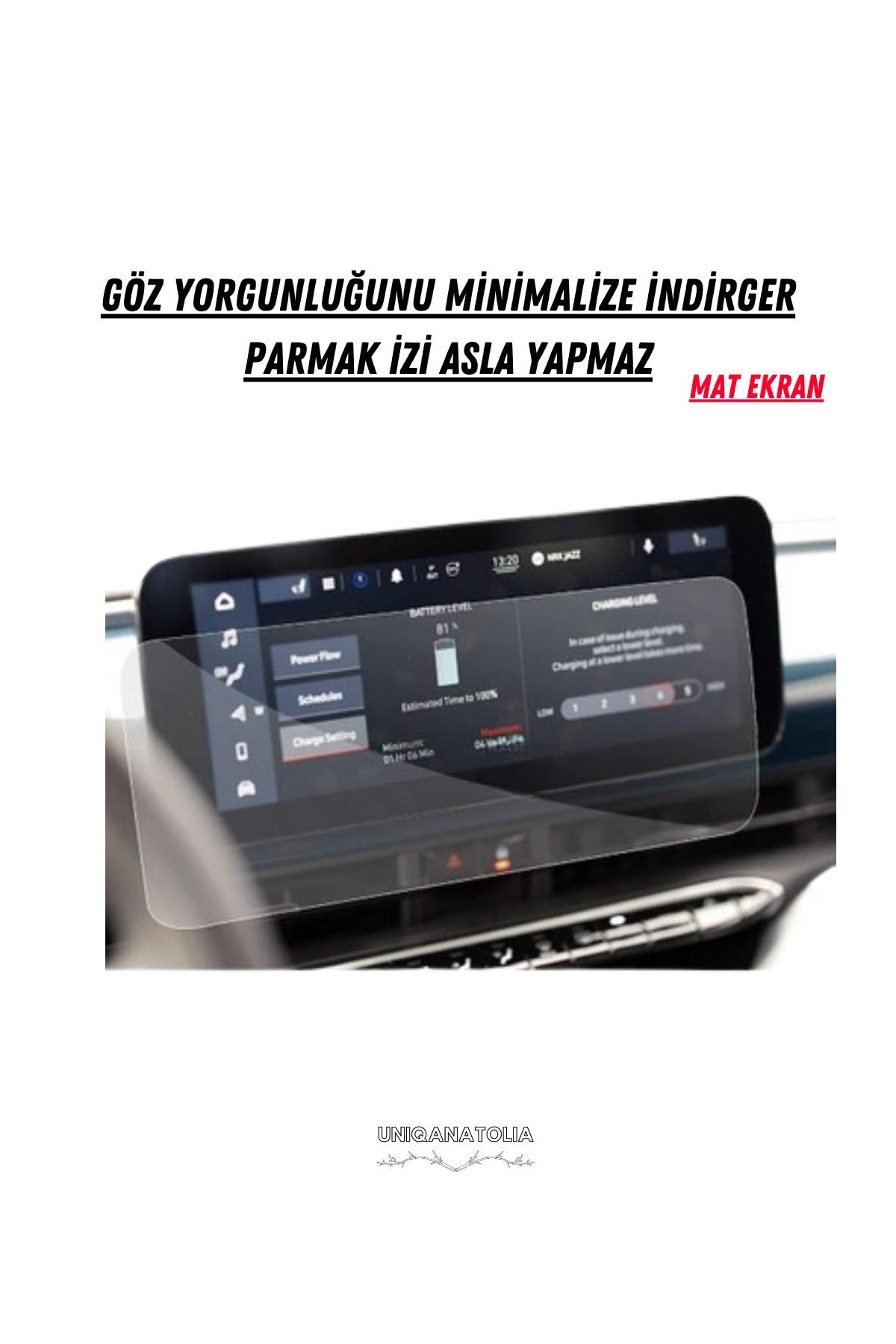 Fiat Egea 2022-2023 Navigasyon ve Multimedya Uyumlu Mat Ekran Koruyucu