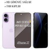 iPhone 17 Anti-Static 3D Prıvacy Hayalet Toz Tutmayan Kırılmaz Ekran Koruyucu
