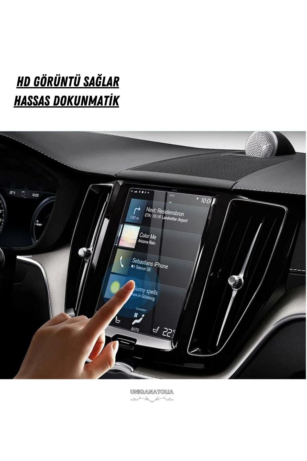 Volvo S90 2018 2019 2020 2021 Navigasyon ve Multimedya Uyumlu Nano Ekran Koruyucu