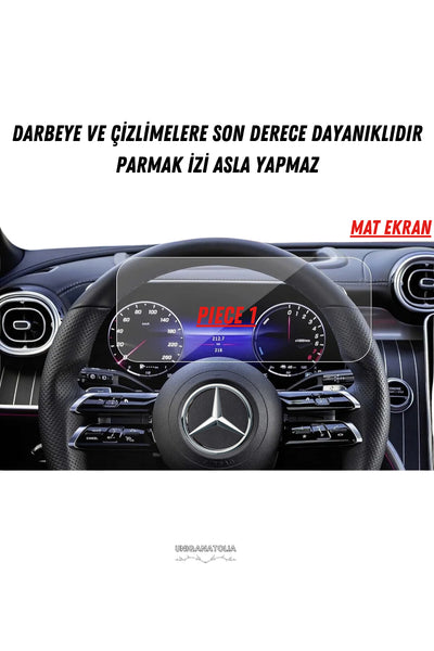 Mercedes GLC 180 2026 Hayalet Gösterge ve Multimedya Uyumlu Set Mat Ekran Koruyucu