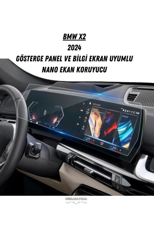 Bmw X2 2024 Dijital Gösterge ve Multimedya Uyumlu Nano Ekran Koruyucu