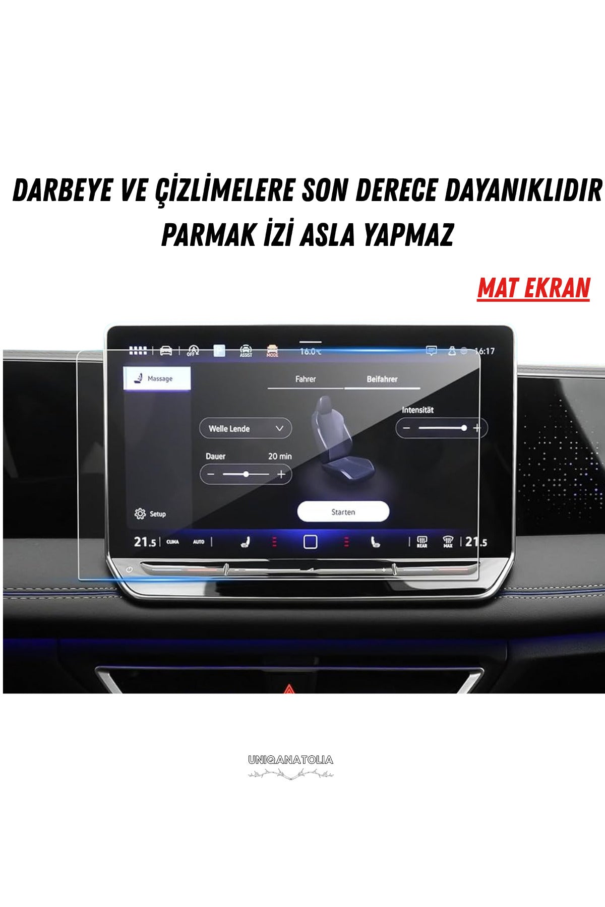Cupra Leon 2023 Navigasyon ve Multimedya Uyumlu Mat Ekran Koruyucu