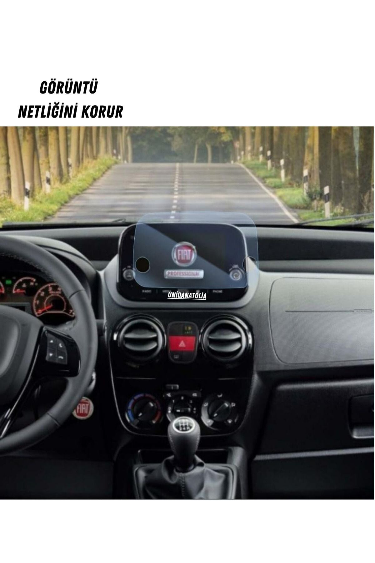 Fiat Fiorino 7 inç Navigasyon ve Multimedya Uyumlu Nano Ekran Koruyucu