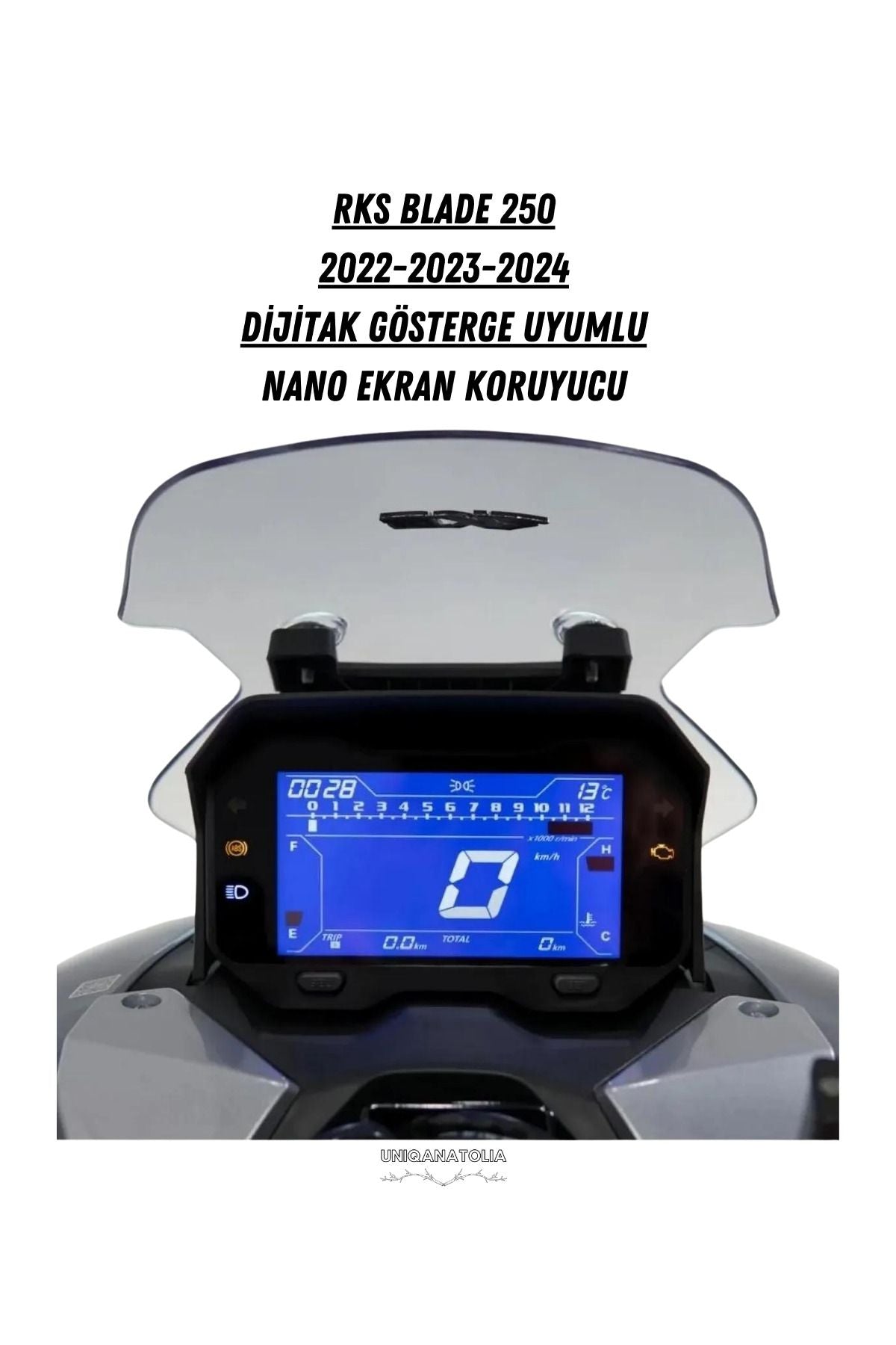 RKS Blade 2022-2024 Dijital Gösterge Uyumlu Mat Ekran Koruyucu