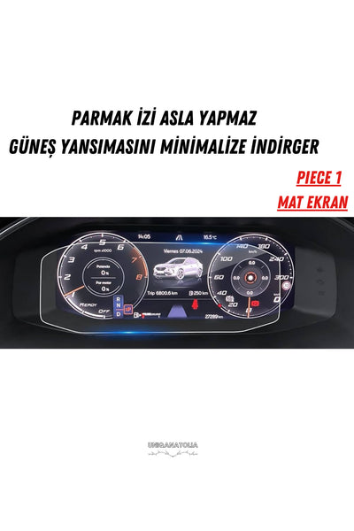 Cupra Formentor 2025 Hayalet Gösterge ve Multimedya Uyumlu Mat Ekran Koruyucu