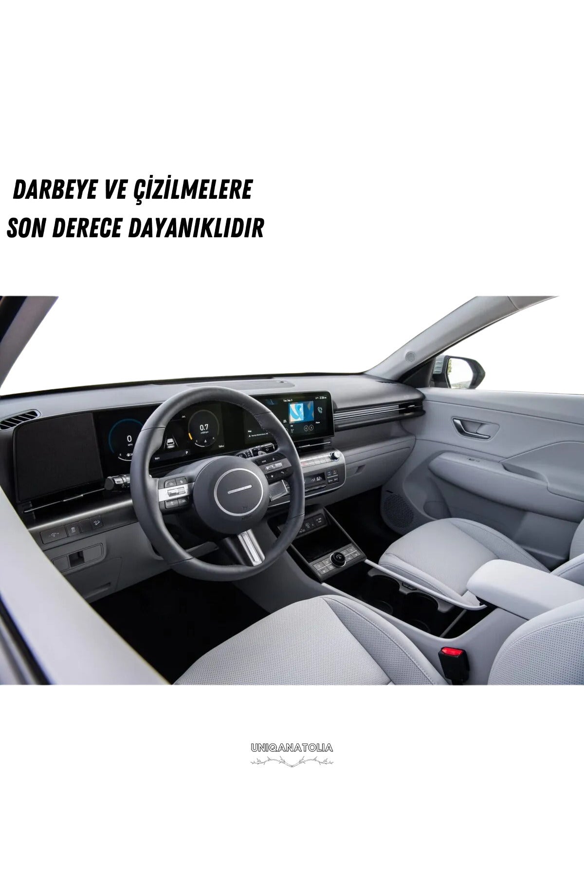 Hyundai Kona 2023-2024 Gösterge Panel ve Bilgi Ekran Uyumlu Nano Ekran Koruyucu