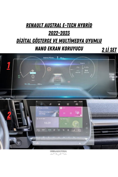 Renault Austral 2026 Hayalet Ekran Ve Multimedya Uyumlu Set Nano Ekran Koruyucu