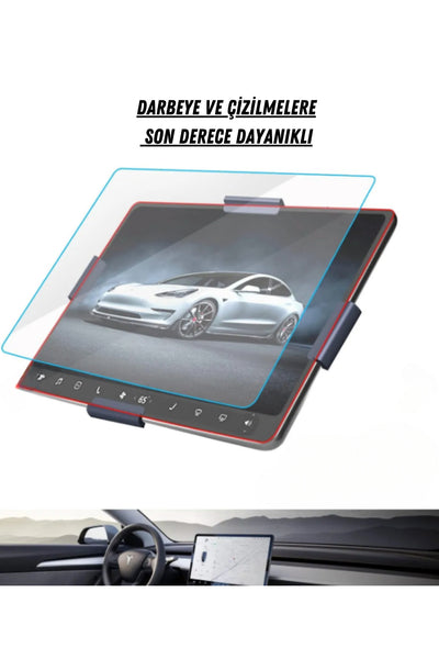 Tesla Model 3 ve Model Y 15 inç Navigasyon Multimedya Uyumlu Nano Ekran Koruyucu