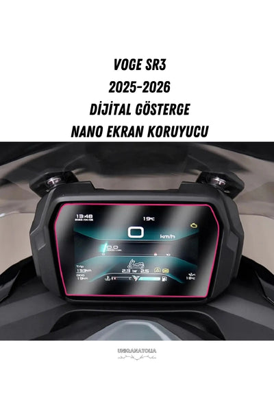 VOGE SR3 2025-2026 Dijital Gösterge Uyumlu Nano Ekran Koruyucu