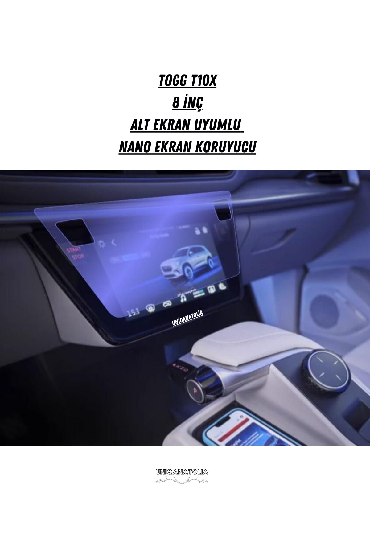 Togg T10F Bilgi Ekran ve Multimedya Uyumlu Set Nano Ekran Koruyucu