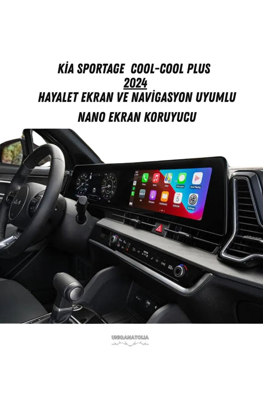 Kia Sportage Cool,Cool Plus 2024 Dijital Gösterge ve Navigasyon Uyumlu Nano Ekran Koruyucu