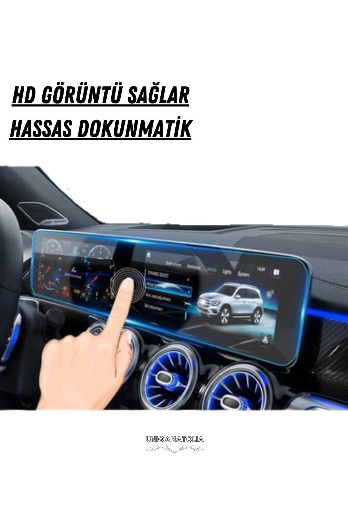 Mercedes CLA 200 2025 Navigasyon ve Bilgi Ekran Uyumlu Nano Ekran Koruyucu
