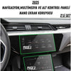 Audi Q8 2025 Navigasyon,Multimedya ve Alt Kontrol Paneli Uyumlu Nano Ekran Koruyucu