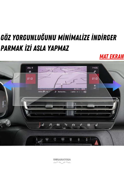 C5 Aırcross 2025 Makyajlı Kasa Navigasyon ve Multimedya Uyumlu Mat Ekran Koruyucu