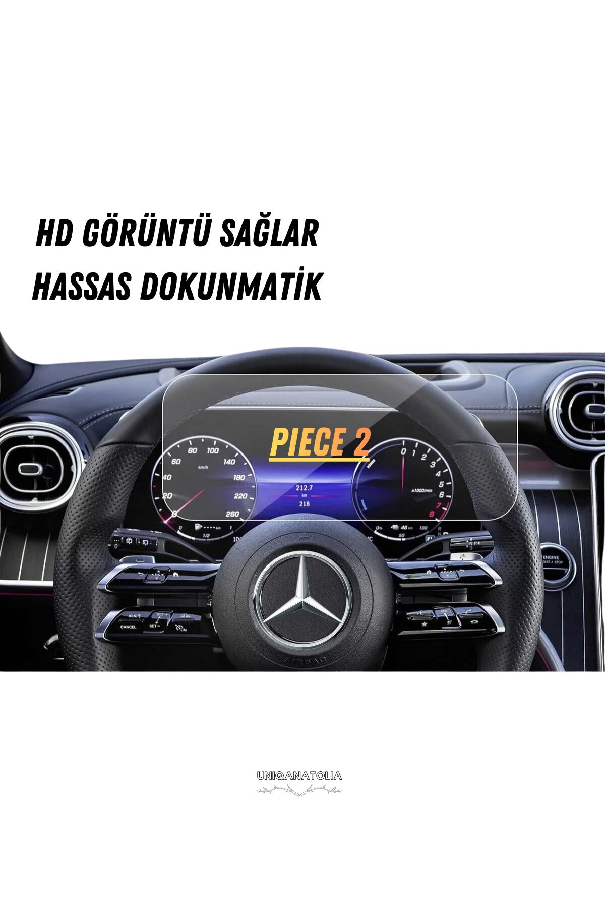 Mercedes C200 2025 Hayalet Gösterge ve Multimedya Uyumlu Set Nano Ekran Koruyucu