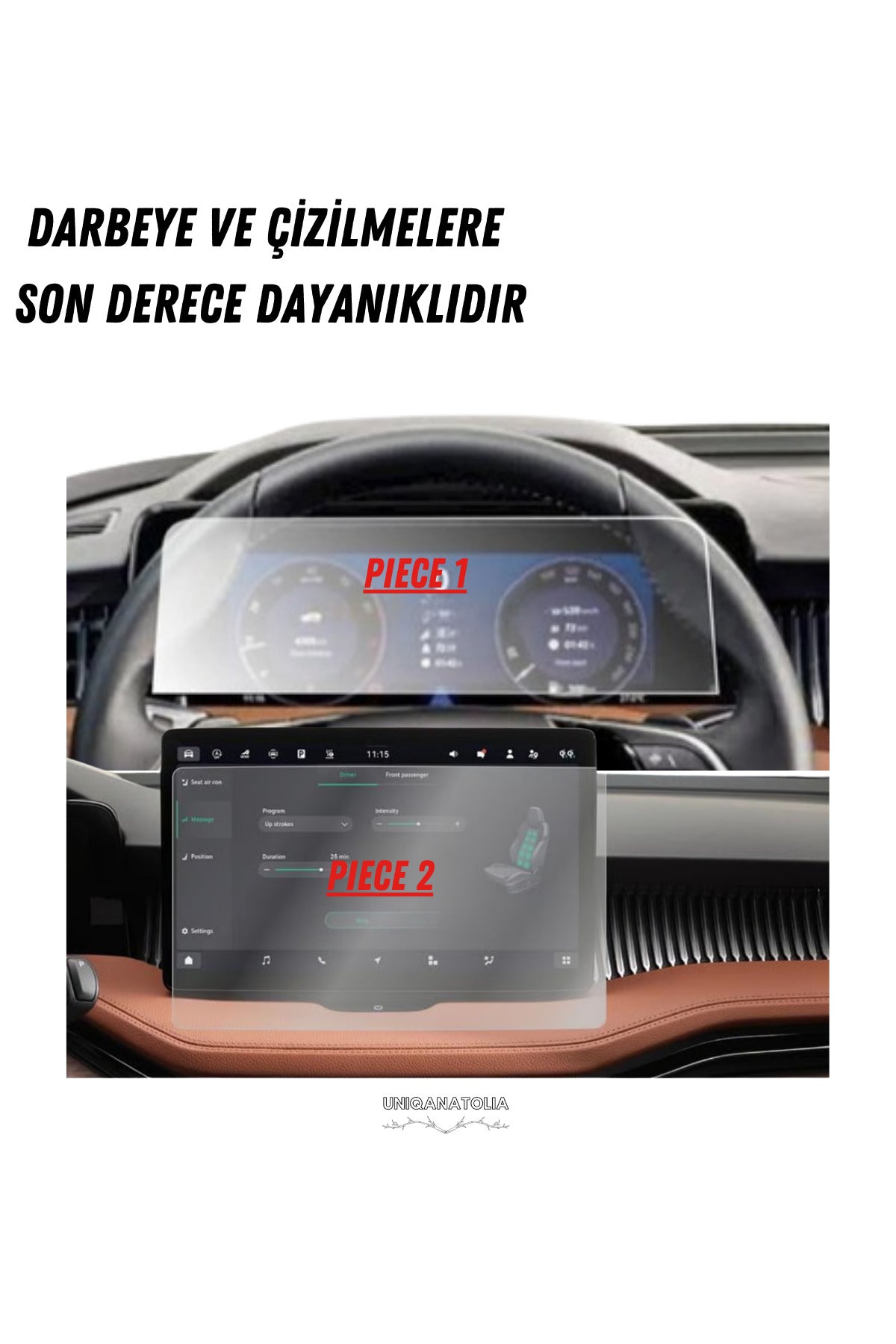 Skoda Superb 2025 Hayalet Gösterge ve Multimedya Uyumlu Nano Ekran Koruyucu