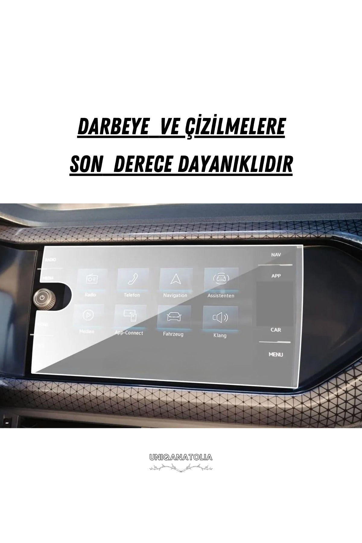 Volkswagen Makyajlı Taigo 2024-2025 Navigasyon ve Multimedya Uyumlu Nano Ekran Koruyucu