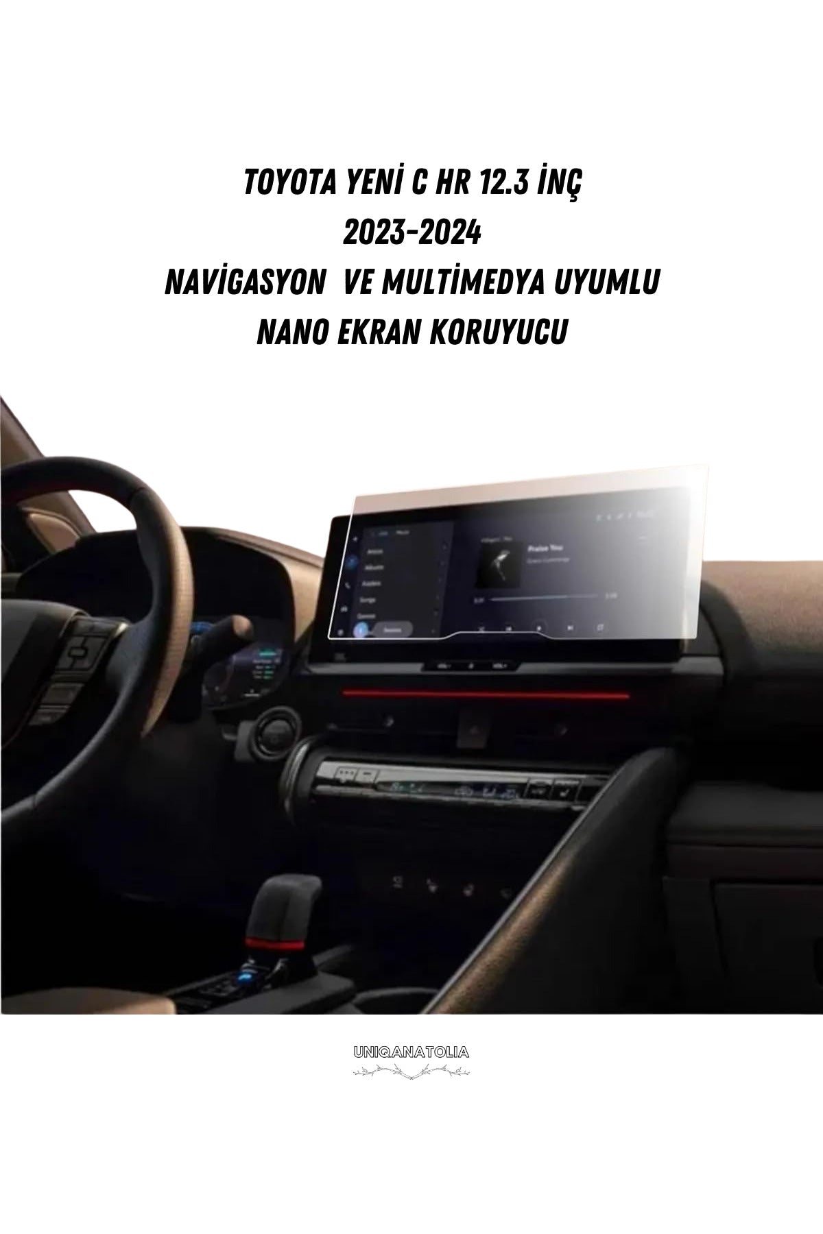 Toyota Hilux 2024-2025 Navigasyon ve Multimedya Uyumlu Nano Ekran Koruyucu